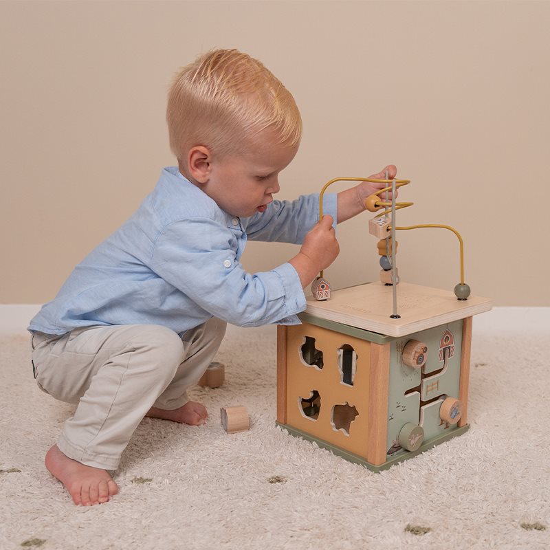 Little Dutch: Activity Cube Little Farm - Wooden Toys for Toddlers at Acorn & Pip