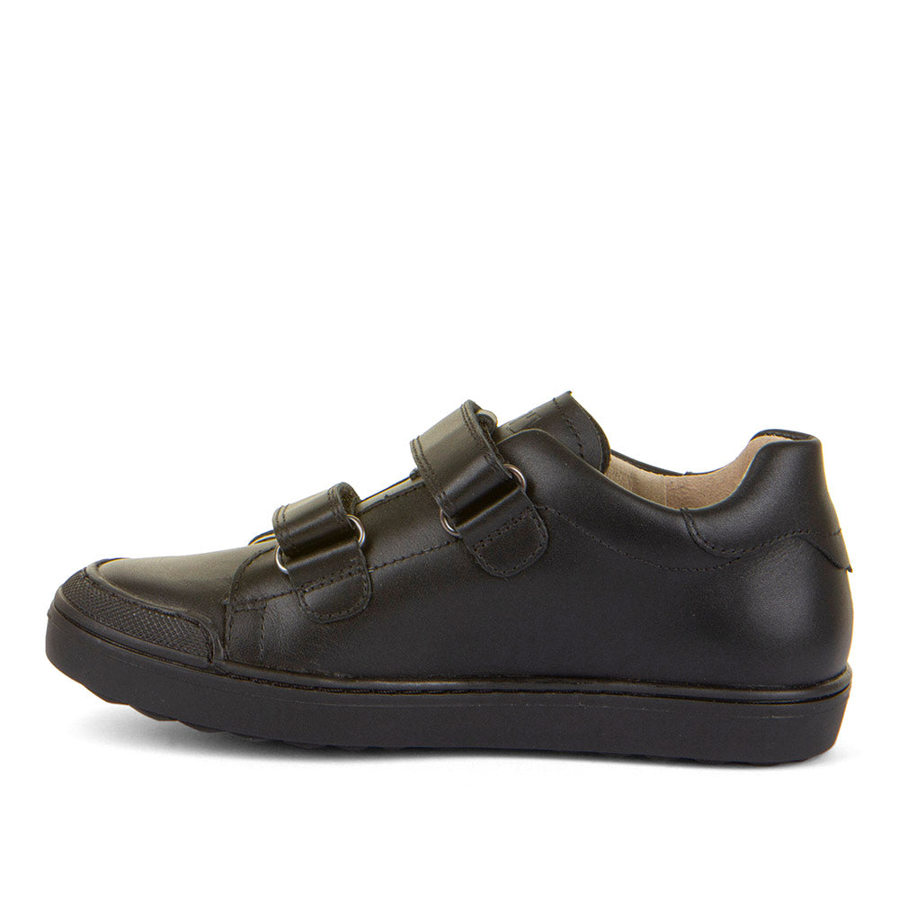 Froddo: Aster Velcro School Shoes - Black Leather - Froddo Boys School Shoes at Acorn & Pip