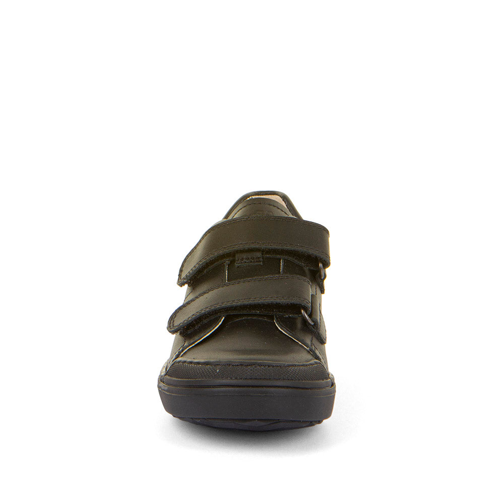 Froddo: Aster Velcro School Shoes - Black Leather - Froddo Boys School Shoes at Acorn & Pip