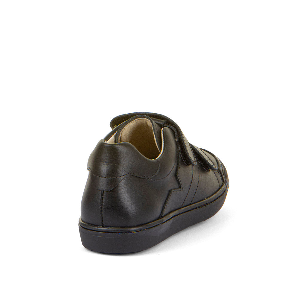 Froddo: Aster Velcro School Shoes - Black Leather - Froddo Boys School Shoes at Acorn & Pip