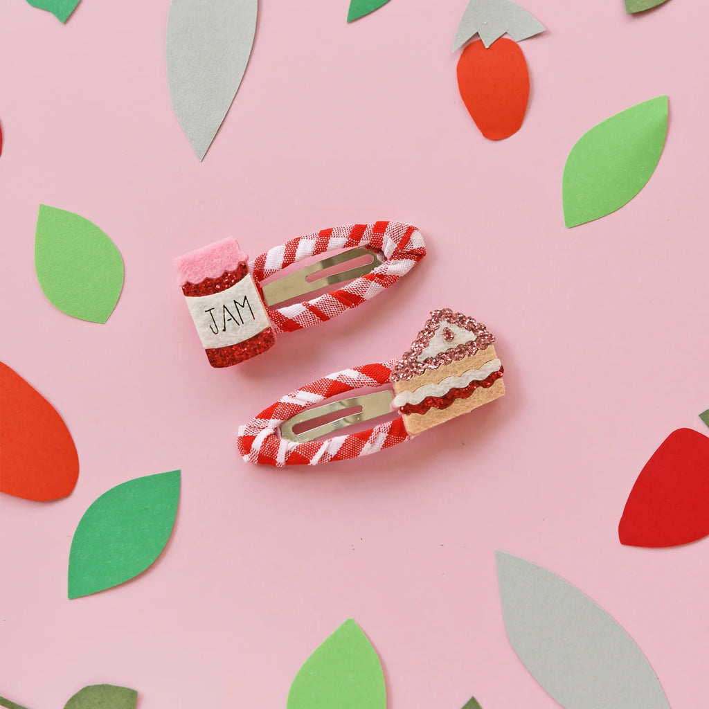 Rockahula: Jam and Cake Gingham Clips - Hair Accessories for Girls at Acorn & Pip