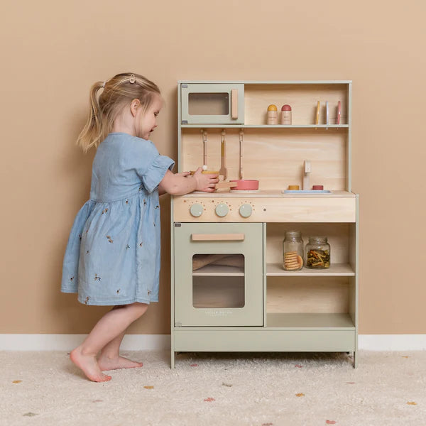 Little Dutch: Mint Play Kitchen FSC - Kids Wooden Play Kitchen at Acorn & PipLittle Dutch: Mint Play Kitchen FSC - Kids Wooden Play Kitchen at Acorn & Pip