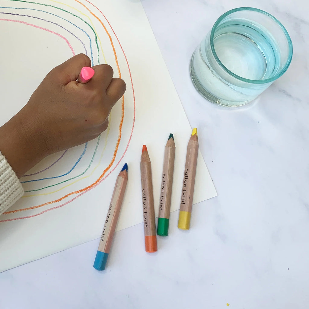 Cotton Twist: Jumbo Watercolour Pencils Tin - Colouring for Kids at Acorn & Pip
