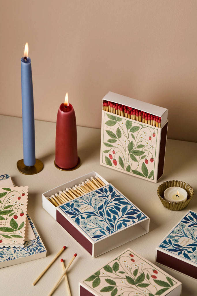Archivist: Blue Floral Matches by Wanderlust Paper Co. - Acorn & Pip_Archivist