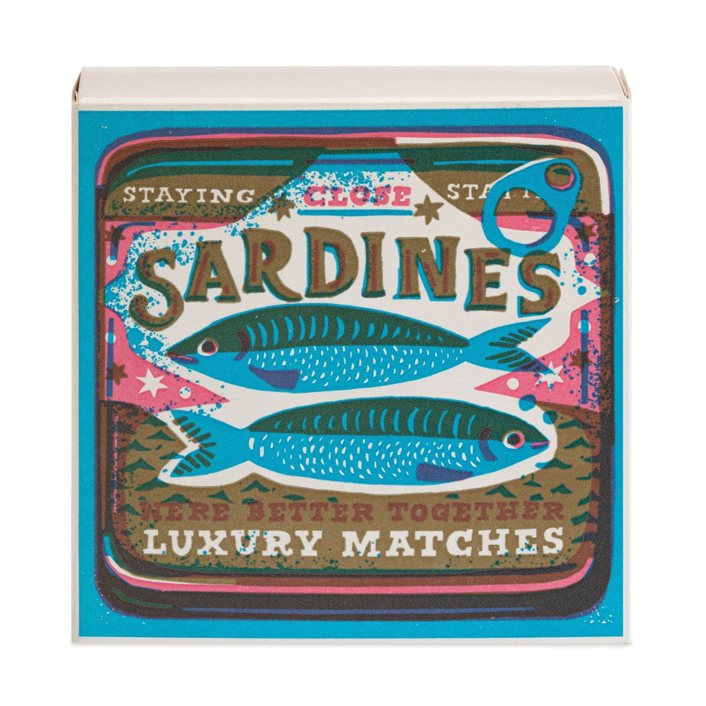 Archivist: Square Matchbox Matches - Better Together Sardines by The Printed Peanut - Acorn & Pip_Archivist