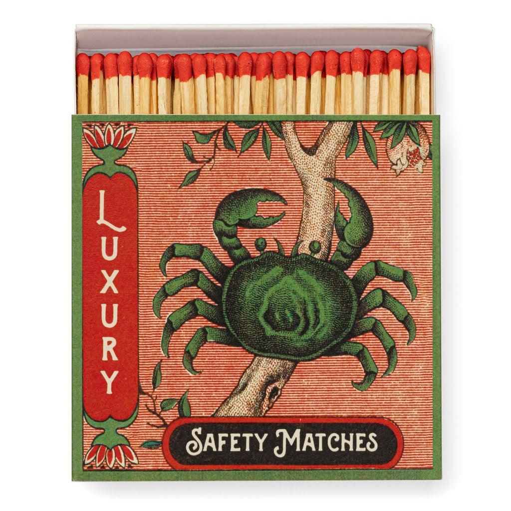 Archivist: Square Matchbox Matches - Crab - Acorn & Pip_Archivist