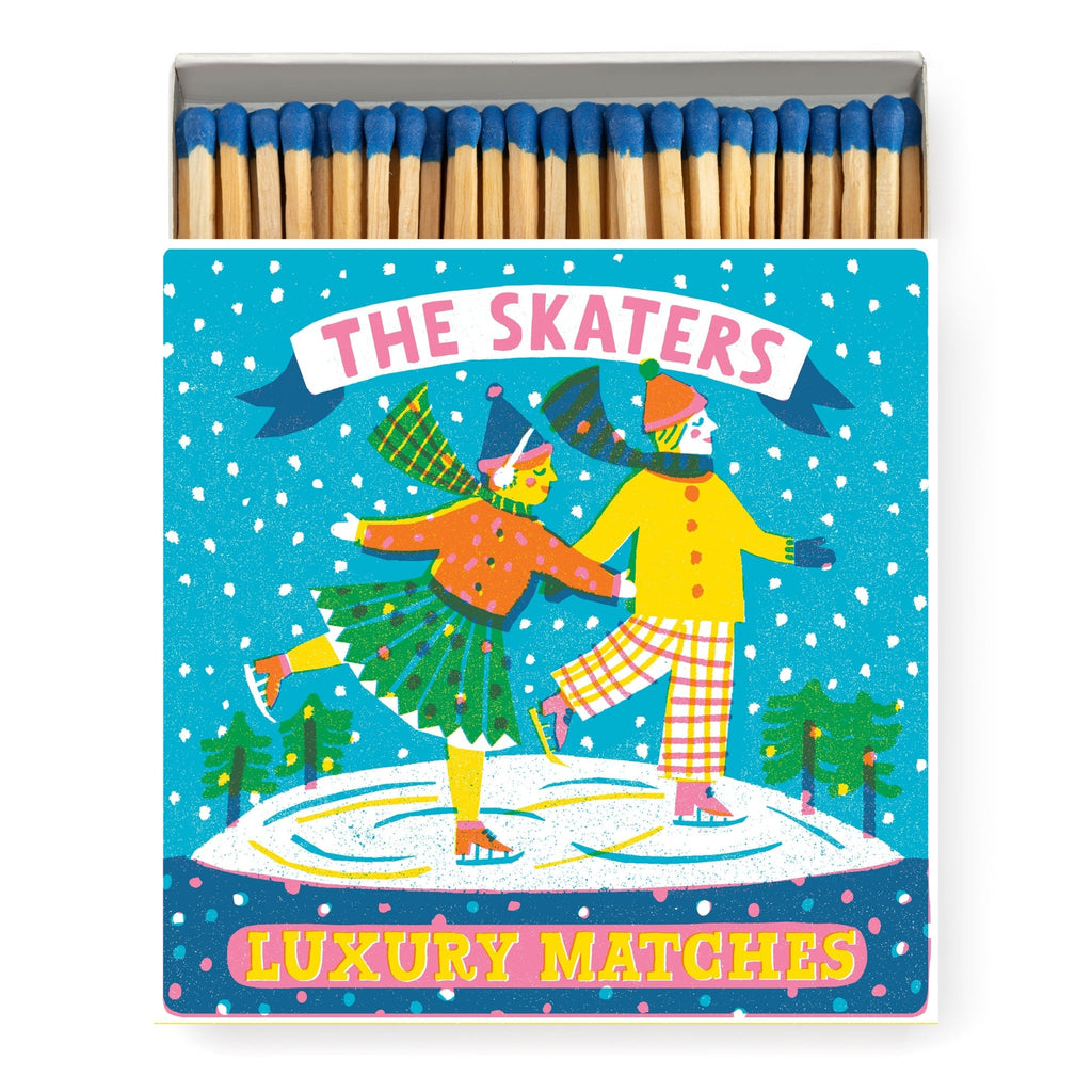 Archivist: Square Matchbox Matches - The Skaters by The Printed Peanut - Acorn & Pip_Archivist