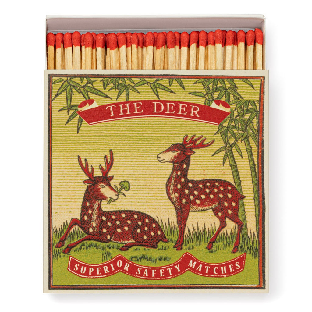 Archivist: Square Matchbox Matches - Two Deer - Acorn & Pip_Archivist