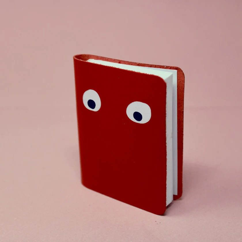 Ark Colour Design: Googly Eye Mini Notebook - Red - Acorn & Pip_Ark Colour Design