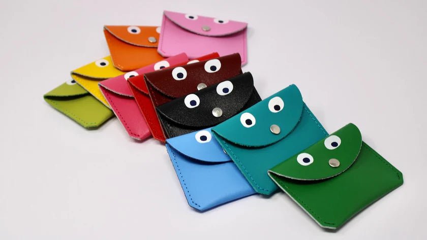 Ark Colour Design: Googly Eye Money Coin Purse - Cornflower Blue - Acorn & Pip_Ark Colour Design