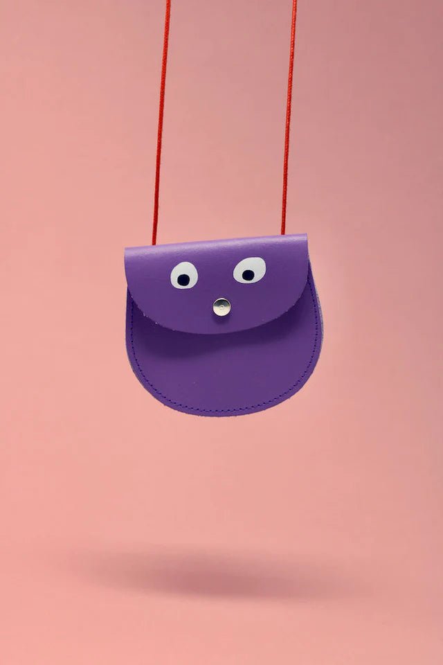 Ark Colour Design: Googly Eye String Purse - Lilac - Acorn & Pip_Ark Colour Design