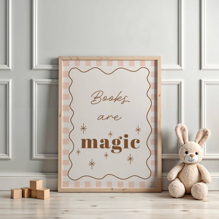 Autumn's Corner: Book Are Magic - Checkerboard Edition - Acorn & Pip_Autumns Corner