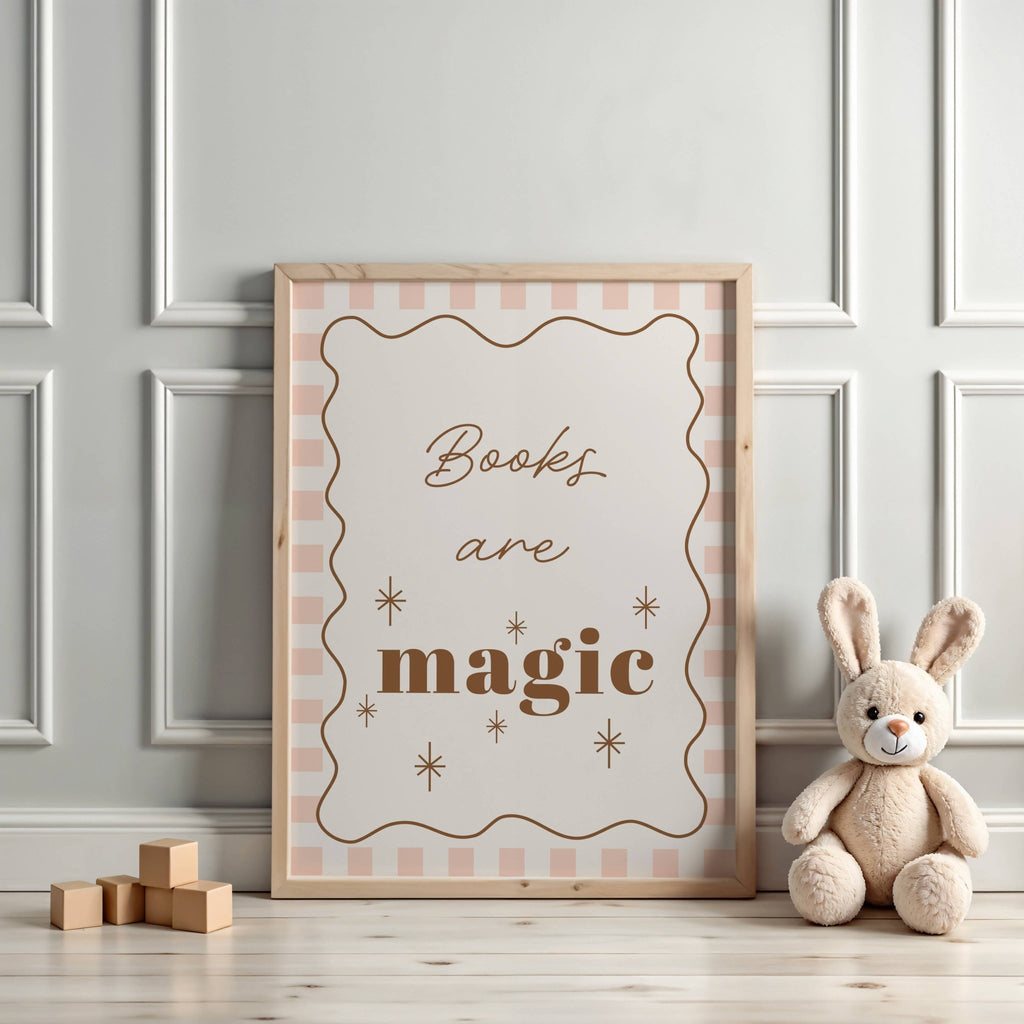Autumn's Corner: Book Are Magic - Checkerboard Edition - Acorn & Pip_Autumns Corner