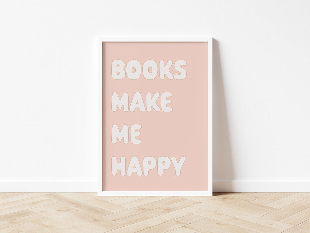 Autumn's Corner: Books Make Me Happy - Fine Art Print - Acorn & Pip_Autumns Corner