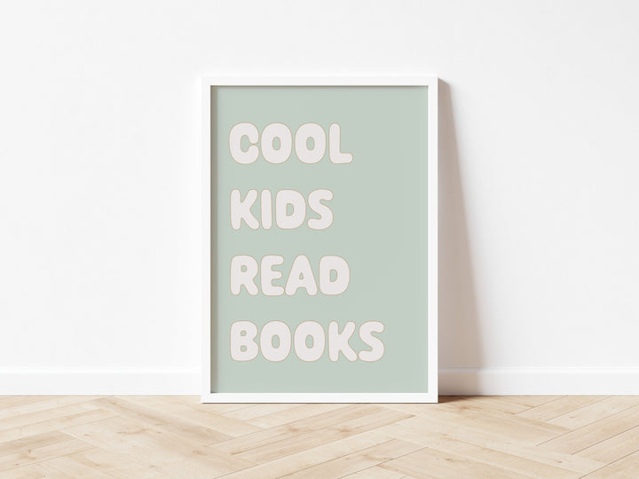 Autumn's Corner: Cool Kids Read Books - Fine Art Print - Acorn & Pip_Autumns Corner