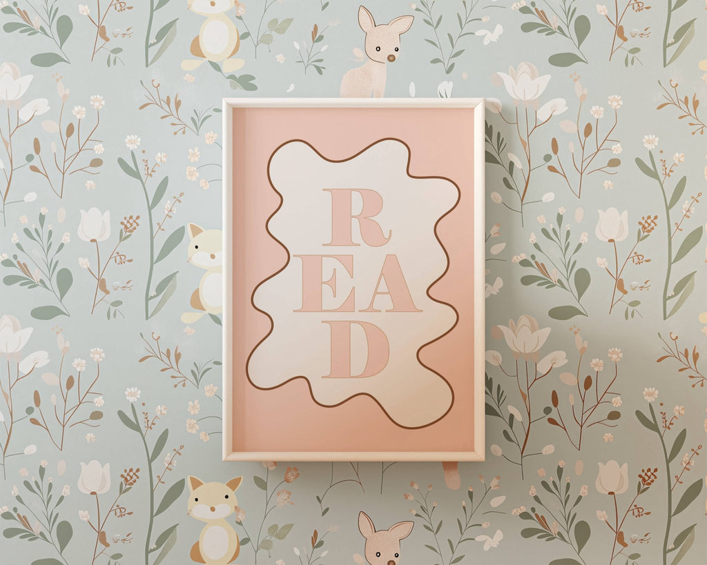 Autumn's Corner: READ - Wavy Edition - Fine Art Print - Acorn & Pip_Autumns Corner