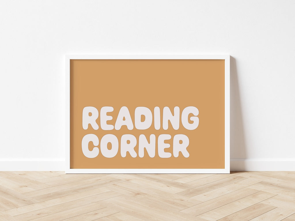 Autumn's Corner: Reading Corner - Fine Art Print - Acorn & Pip_Autumns Corner