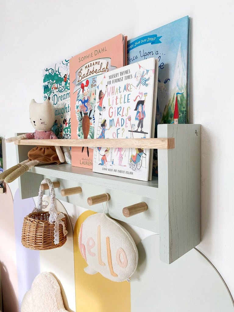 Autumn's Corner - The Colour Pop Peg Rail Bookshelf - Acorn & Pip_Autumns Corner