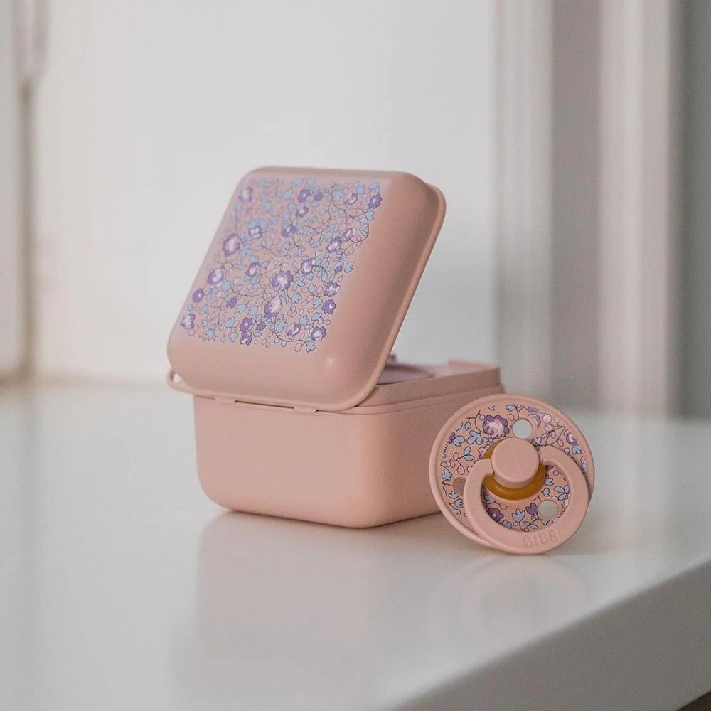 BIBS: BIBS x LIBERTY Pacifier Box - Eloise Blush - Acorn & Pip_BIBS