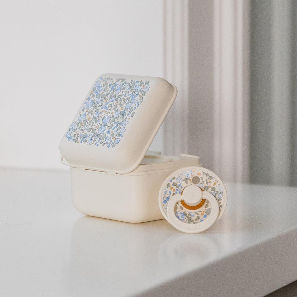 BIBS: BIBS x LIBERTY Pacifier Box - Eloise Ivory - Acorn & Pip_BIBS