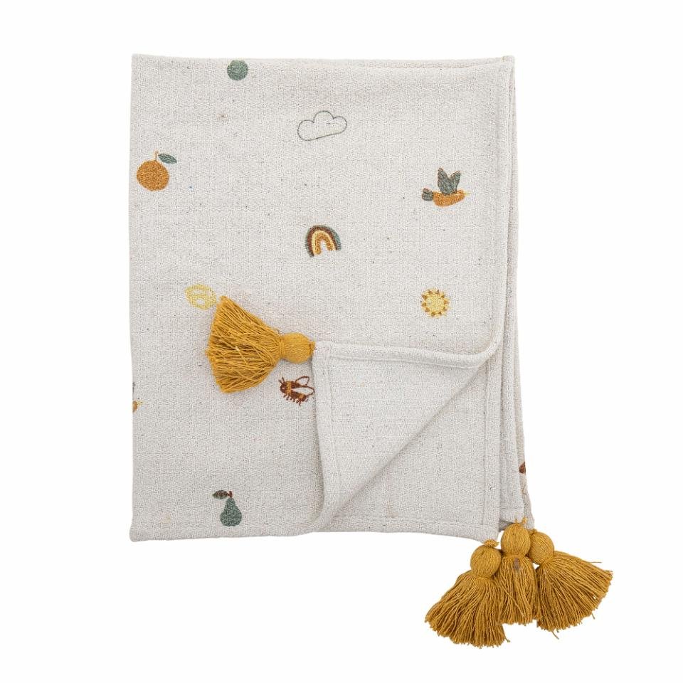 Bloomingville: Agnes Throw, Nature, Recy - Acorn & Pip_Bloomingville