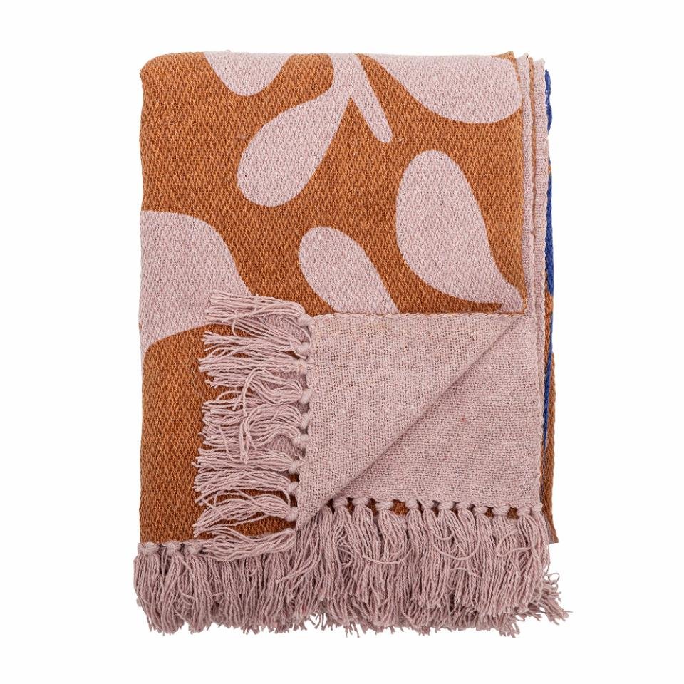 Bloomingville: Atle Throw, Brown, Recycled Cotton - Acorn & Pip_Bloomingville