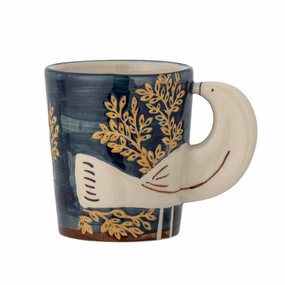 Bloomingville: Hezha Cup, Blue, Stoneware - Acorn & Pip_Bloomingville