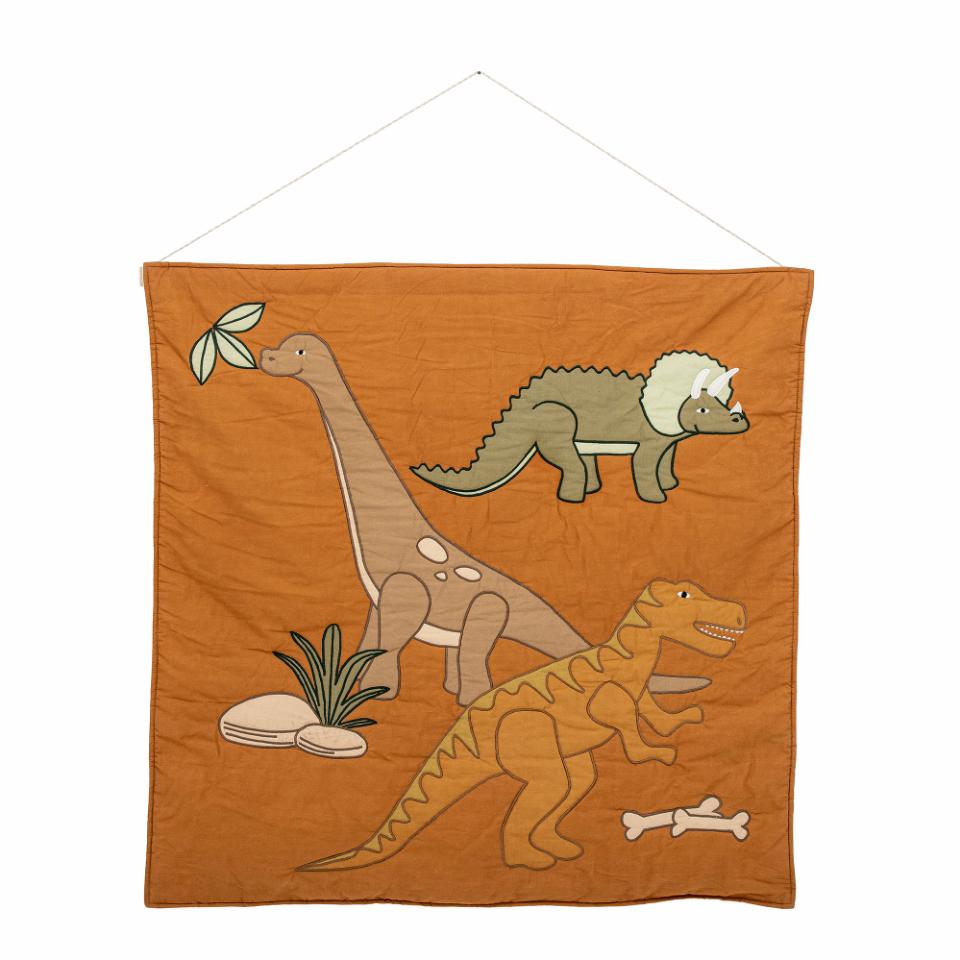 Bloomingville: Isak, Orange Dinosaur Cotton Wall Hanging (Large) - Acorn & Pip_Bloomingville