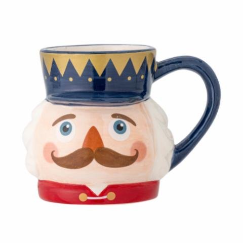 Bloomingville: Nutcracker Mug, Blue, Stoneware - Acorn & Pip_Bloomingville