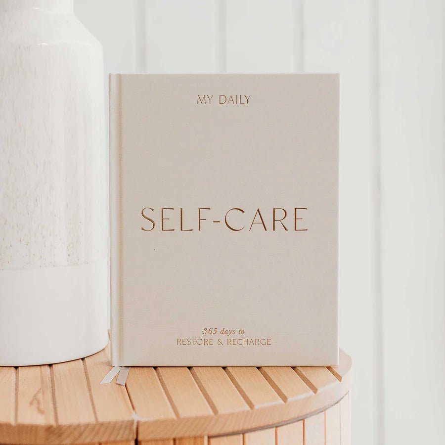 Blush & Gold: My Daily Self - Care Journal - Wellness Journal (Almond) - Acorn & Pip_Acorn & Pip