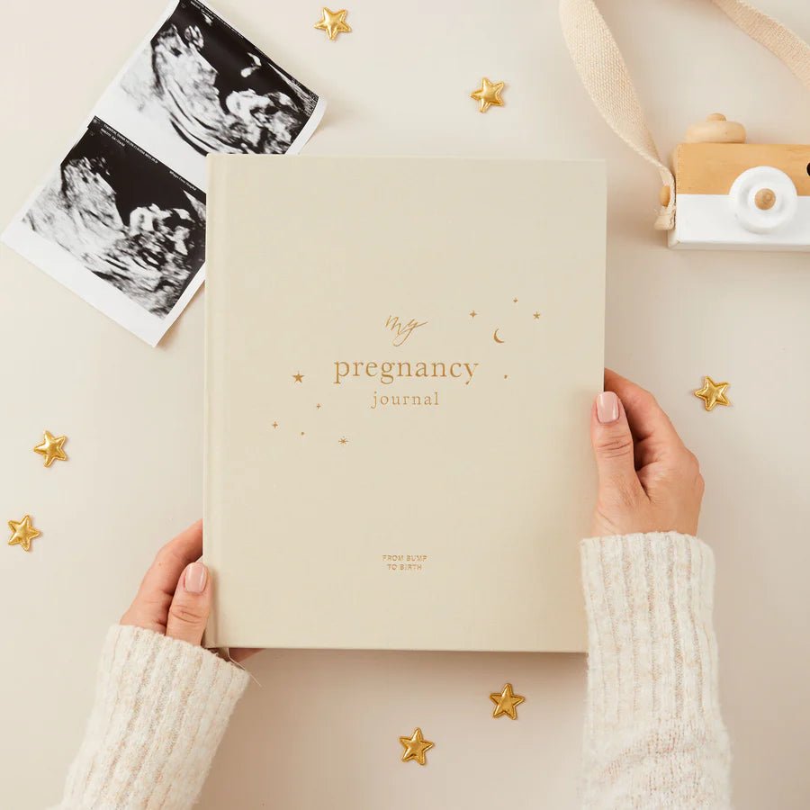 Blush & Gold: My Pregnancy Journal - Pearl with Gilded Edges - Acorn & Pip_Acorn & Pip