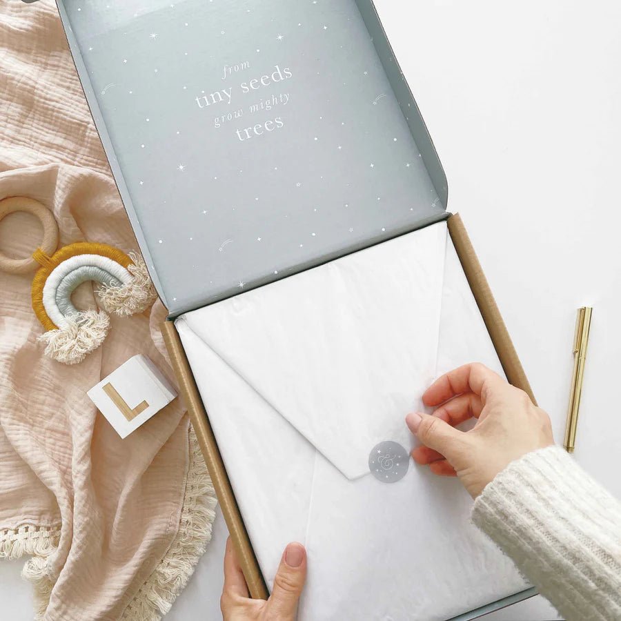 Blush & Gold: My Pregnancy Journal - Pearl with Gilded Edges - Acorn & Pip_Acorn & Pip