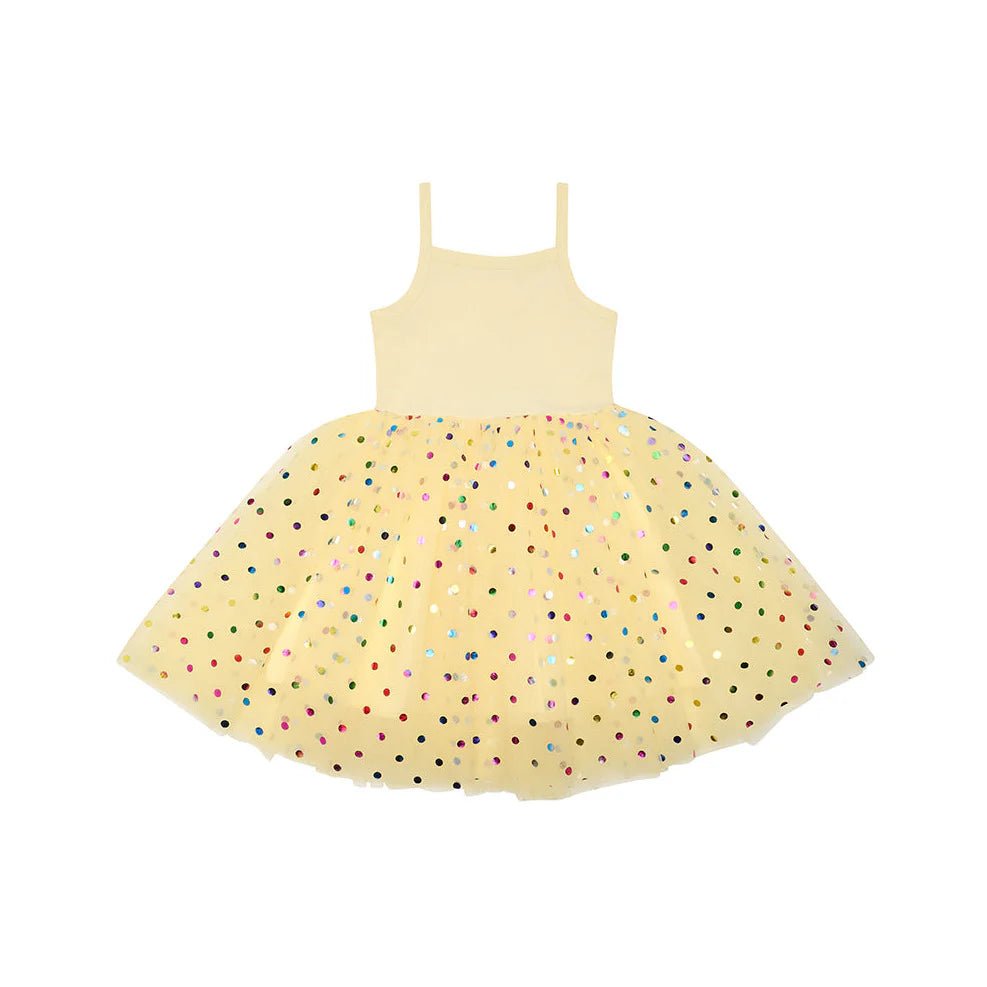 Bob & Blossom: Lemon Spot Tutu Dress - Acorn & Pip_Bob & Blossom