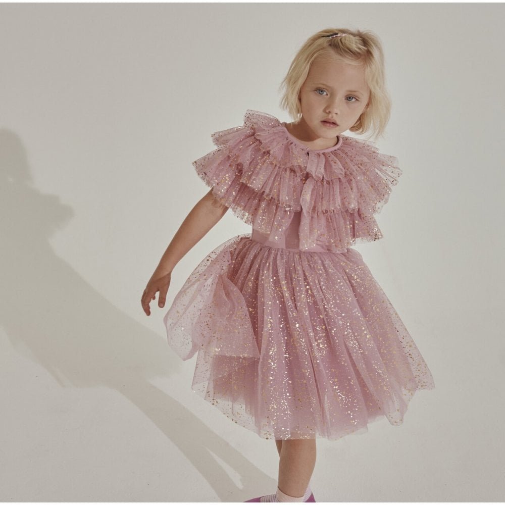 Bob & Blossom: Pale Pink Sparkle Dress - Acorn & Pip_Bob & Blossom