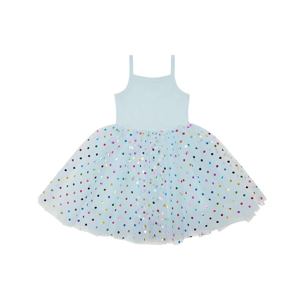 Bob & Blossom: Sky Blue Spot Tutu Dress - Acorn & Pip_Bob & Blossom