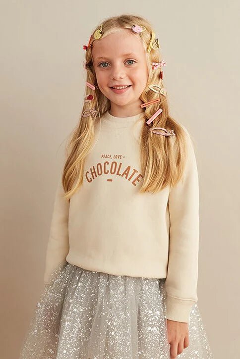 Bob & Blossom: Vanilla Peace & Love Sweatshirt - Acorn & Pip_Bob & Blossom