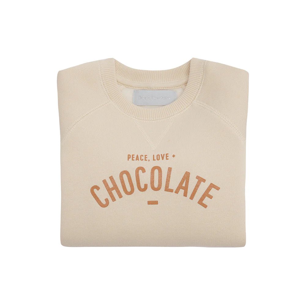 Bob & Blossom: Vanilla Peace & Love Sweatshirt - Acorn & Pip_Bob & Blossom