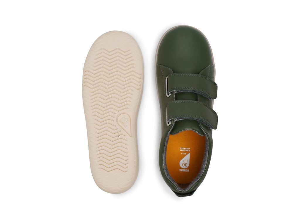 Bobox: Kid+ Grass Court Kids Trainers - Forest Green - Acorn & Pip_Bobux