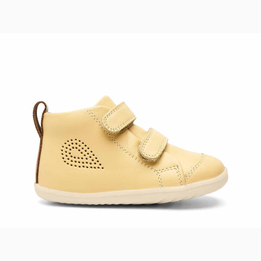 Bobux: Step Up Hi Court Velcro Trainers - Sand - Acorn & Pip_Bobux