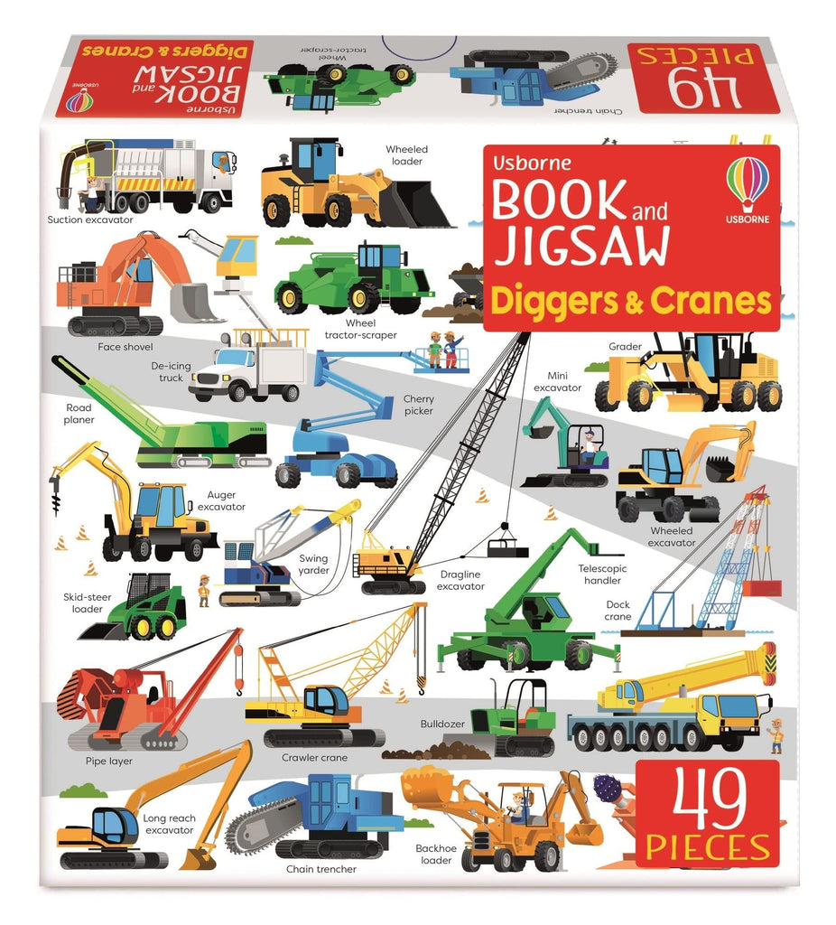 Book & Jigsaw: Diggers & Cranes - Acorn & Pip_Bookspeed