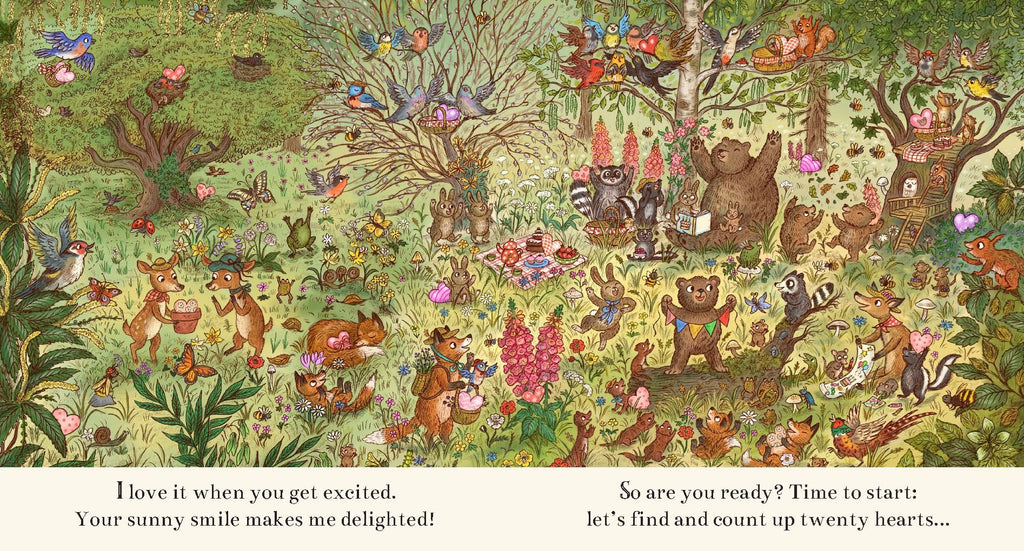 Brown Bear Wood: I Love You Always - 100 Hearts to Spot - Acorn & Pip_Bookspeed