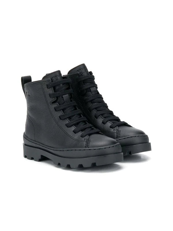 Camper: Brutus - Black Laced Boot / Obsidian - Acorn & Pip_Camper