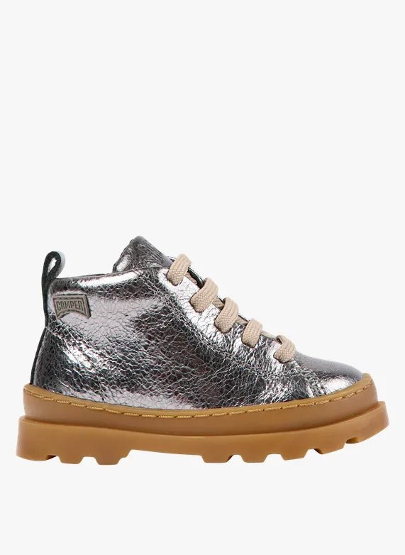 Camper: Brutus - Silver Boot / Lace - up - Acorn & Pip_Camper