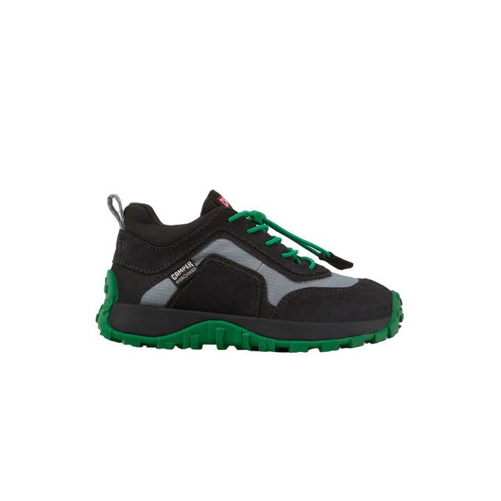 Camper Drift Trail kids trainers black and green