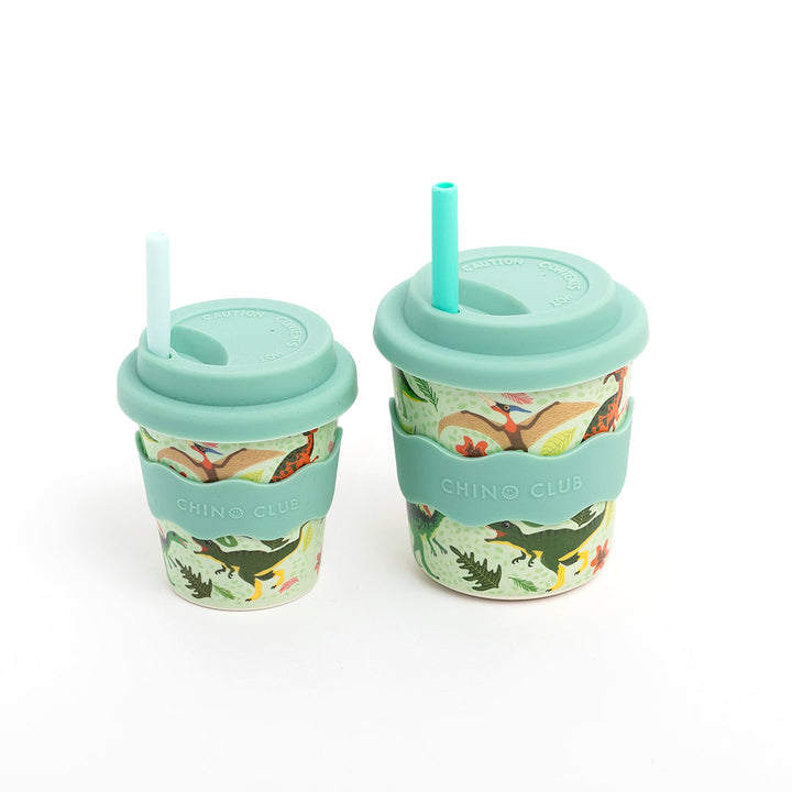 Dinosaur kids cups in two sizes