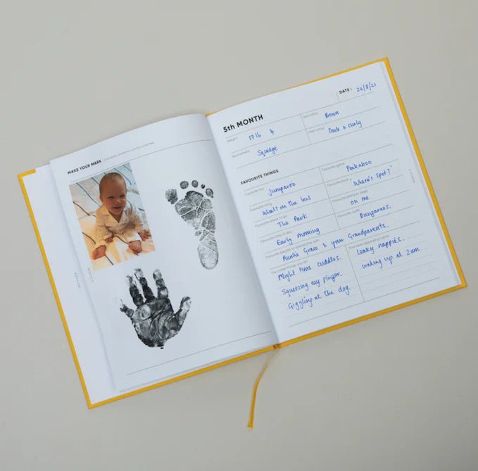 Colour Chronicles: The Baby Book of You: record of your 1st year - Blue - Acorn & Pip_Colour Chronicles