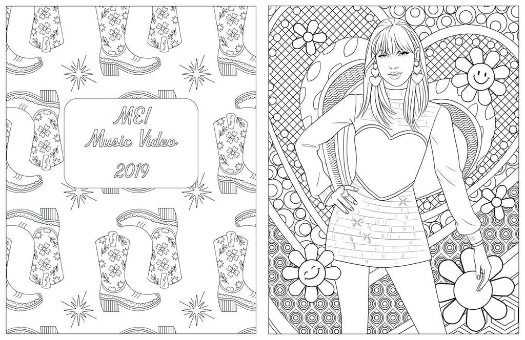 Colour in Taylor (UNOFFICIAL COLOURING/ STICKER BOOK) (PB) - Acorn & Pip_Bookspeed