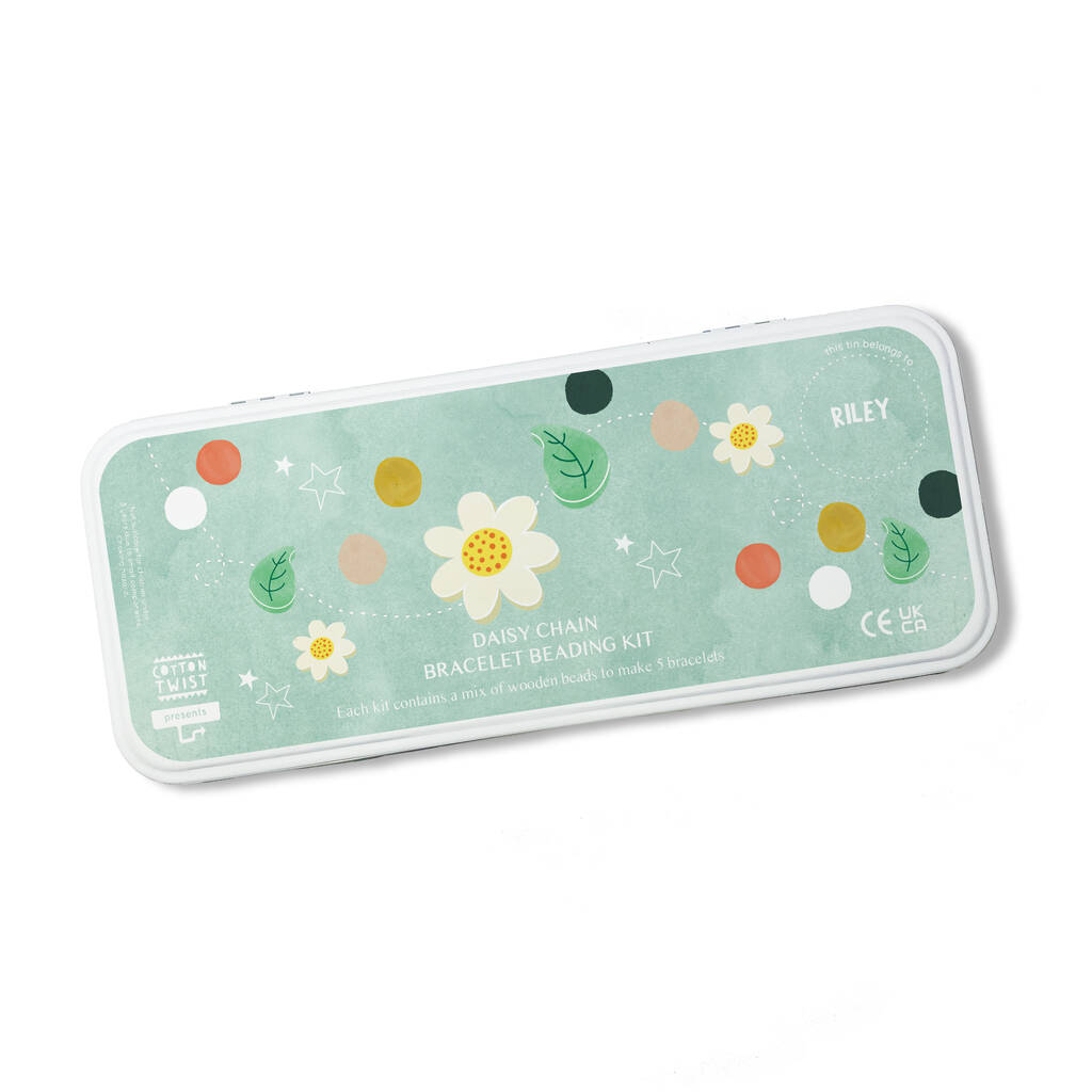 Cotton Twist: Daisy Chain Beading Kit - Tin - Acorn & Pip_Cotton Twist