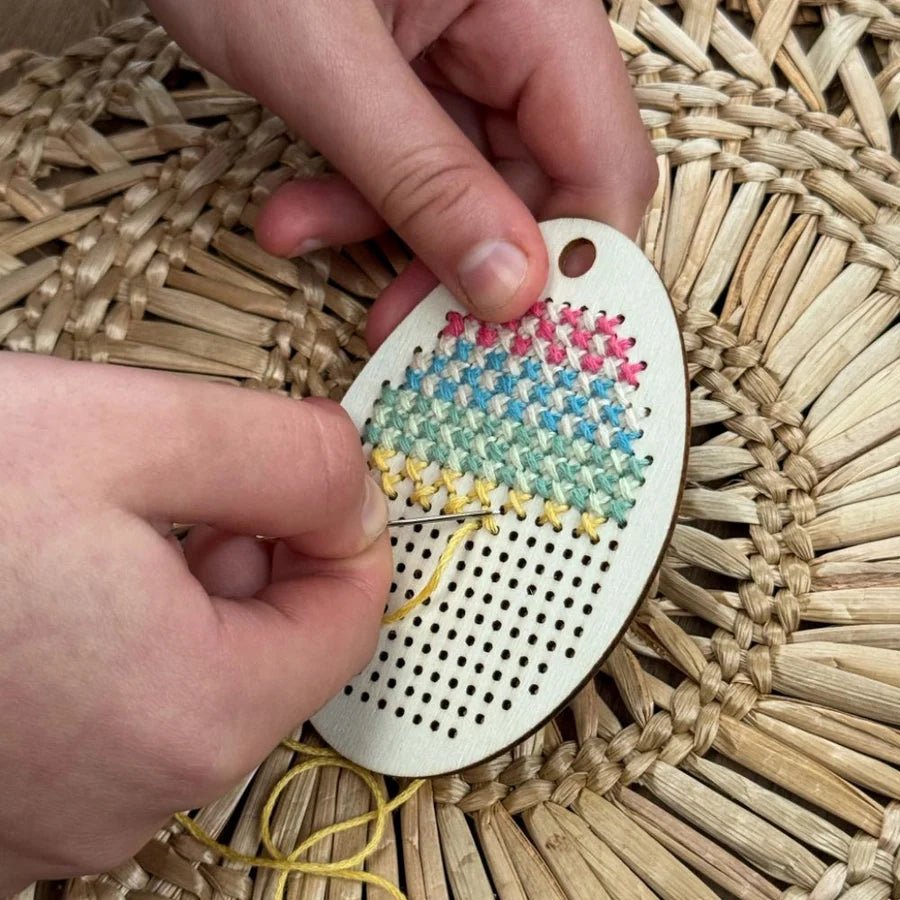 Cotton Twist: DIY Stitched Egg Decoration - Acorn & Pip_Cotton Twist