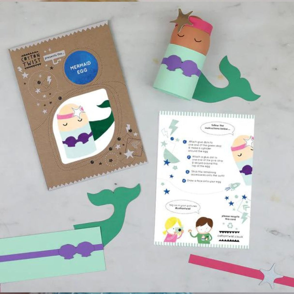 Cotton Twist: Make Your Own Mermaid Egg Character - Acorn & Pip_Cotton Twist